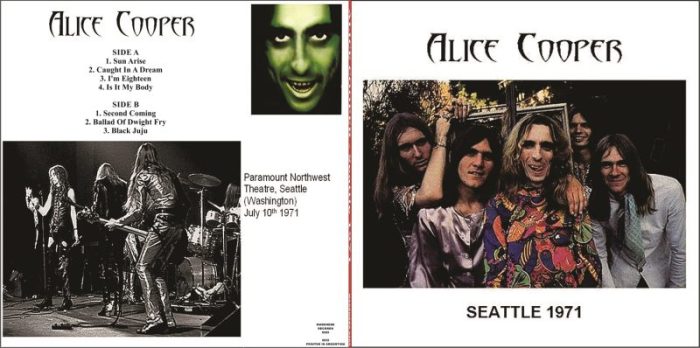 ALICE COOPER – Seattle ’71 - Crimson Records